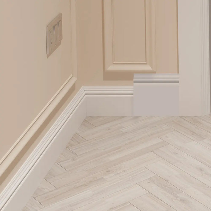 Unprimed Venice MDF Skirting Board Cover