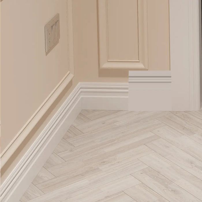 Unprimed Colonial MDF Skirting Board Cover