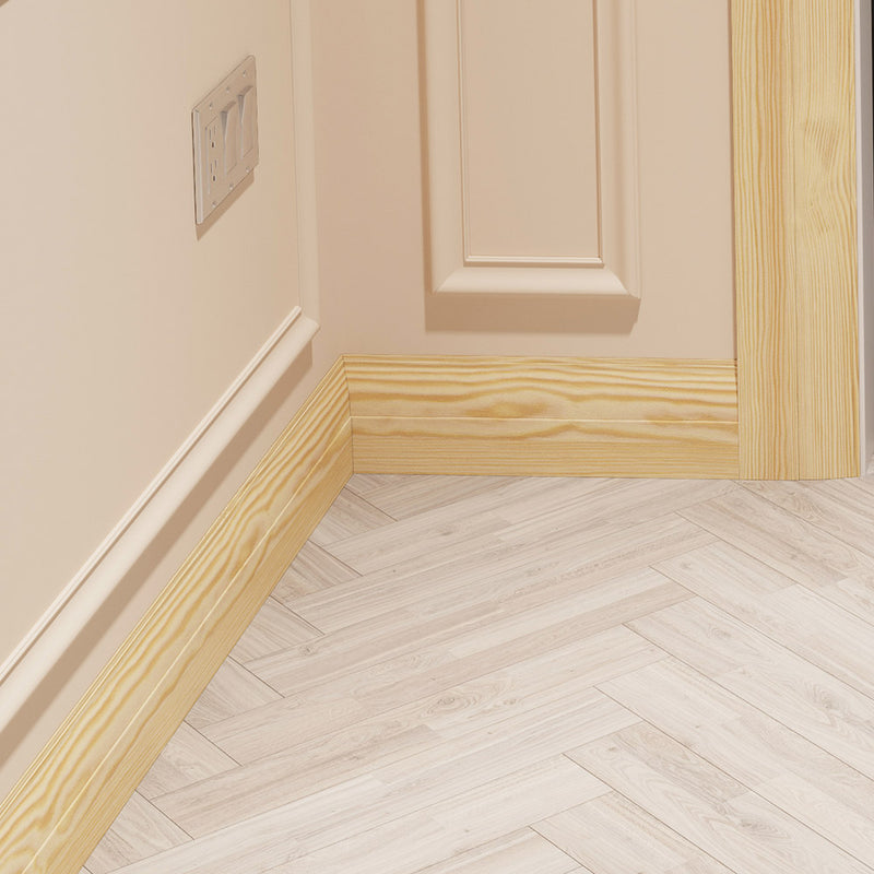 95mm Ovolo Pine Skirting Board - Primed or Unprimed