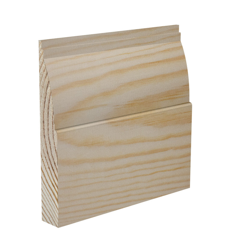 145mm Ovolo Pine Skirting Board - Primed or Unprimed