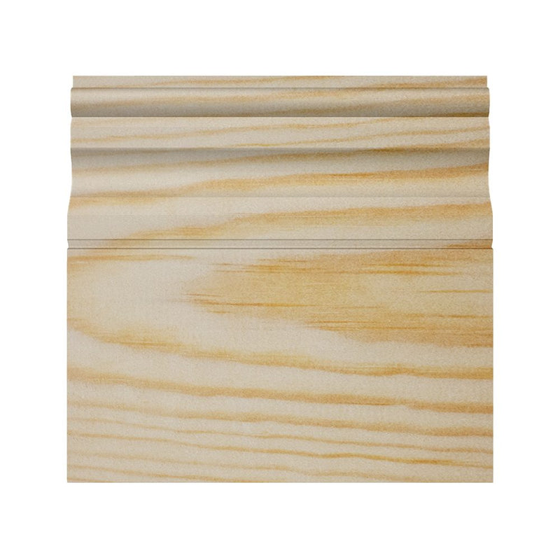 145mm Ogee Pine Skirting Board - Primed or Unprimed