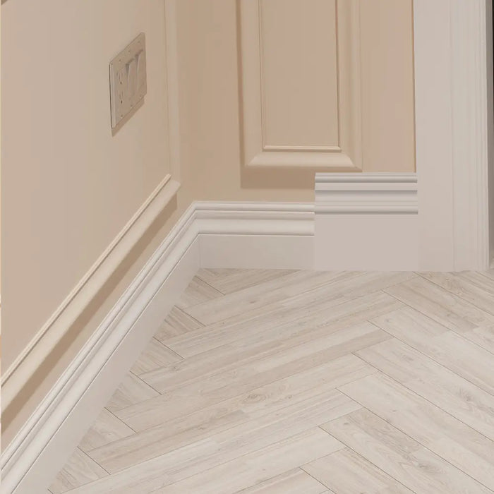 Unprimed Ogee MDF Skirting Board Cover