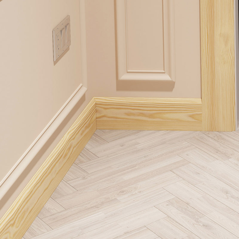 95mm Edge II Pine Skirting Board - Primed or Unprimed