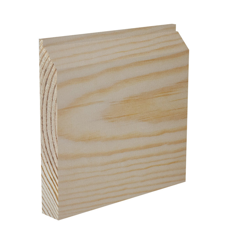 120mm Edge I Pine Skirting Board - Primed or Unprimed
