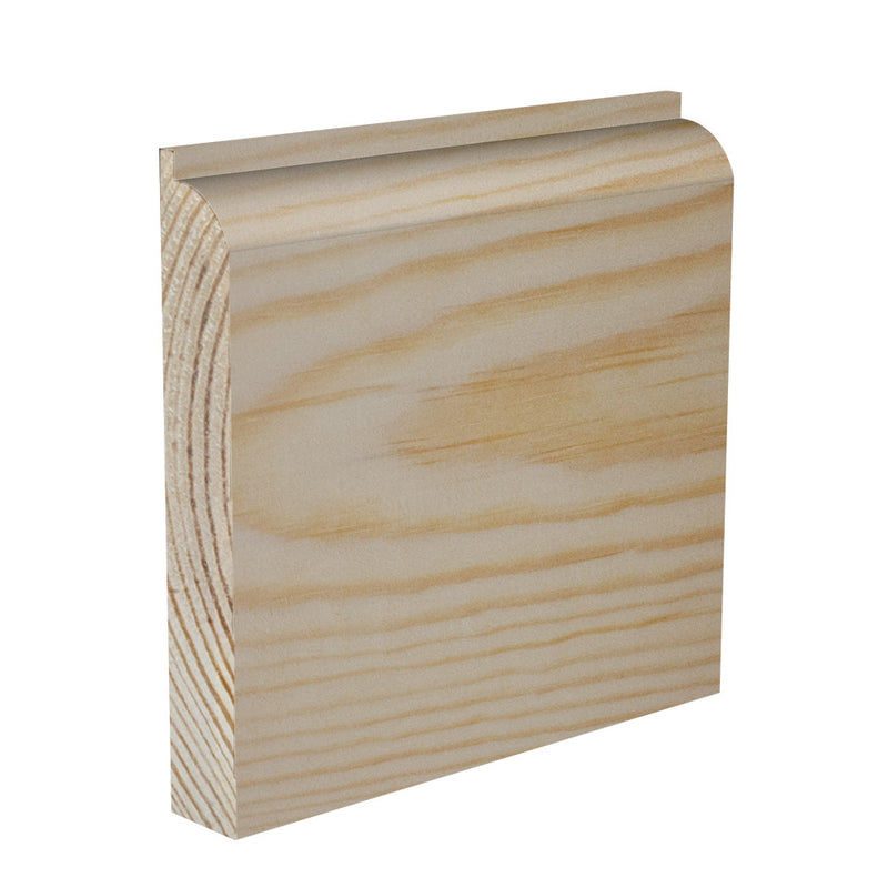 95mm Bullnose II Pine Skirting Board - Primed or Unprimed