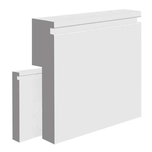 Primed Groove I MDF Skirting Board Cover
