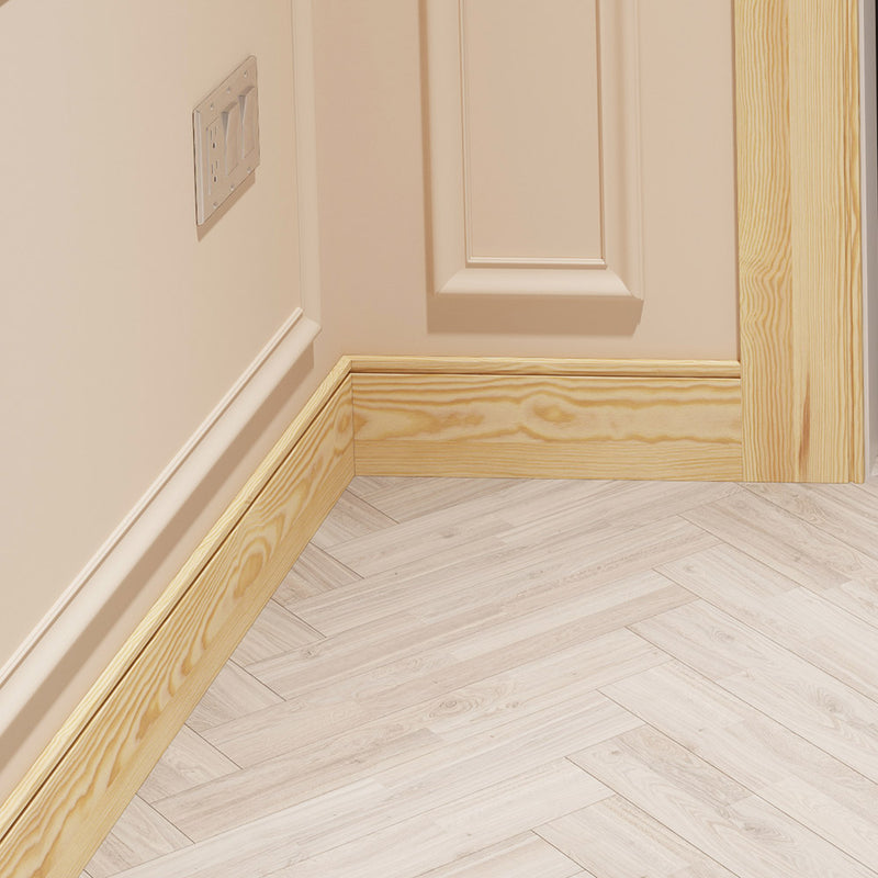 145mm Groove I Pine Skirting Board - Primed or Unprimed