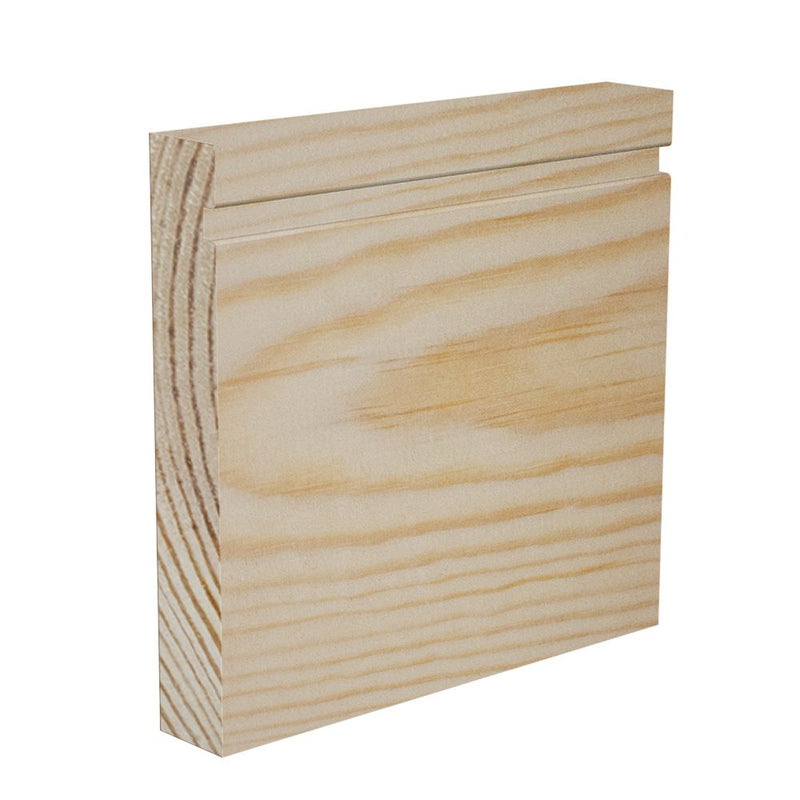 120mm Groove I Pine Skirting Board - Primed or Unprimed