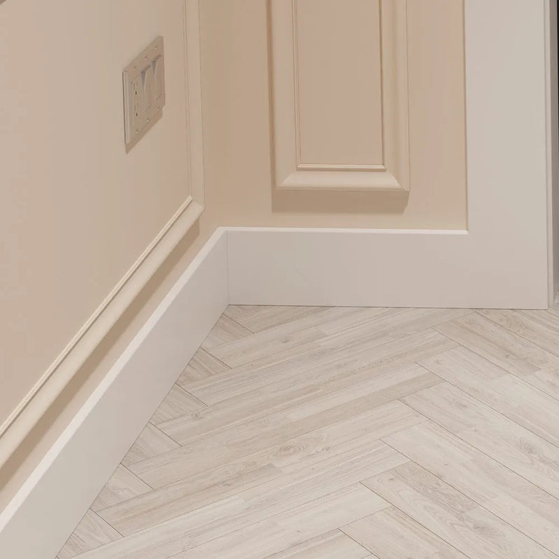 140mm Pencil Round II (6mm Rad) MDF Skirting Board - Primed or Unprimed