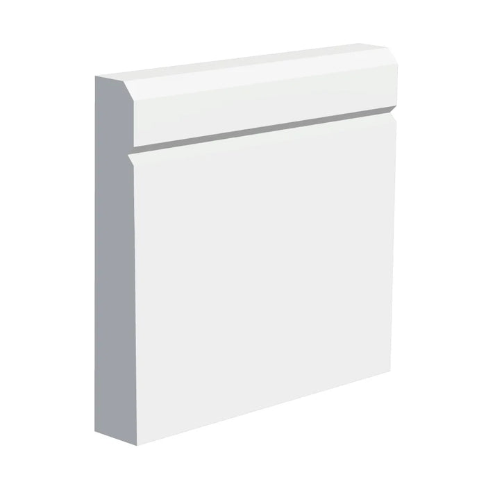 120mm V-Groove I MDF Skirting Board - Primed or Unprimed