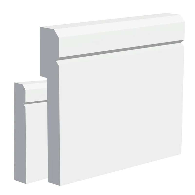 Unprimed V-Groove I MDF Skirting Board Cover
