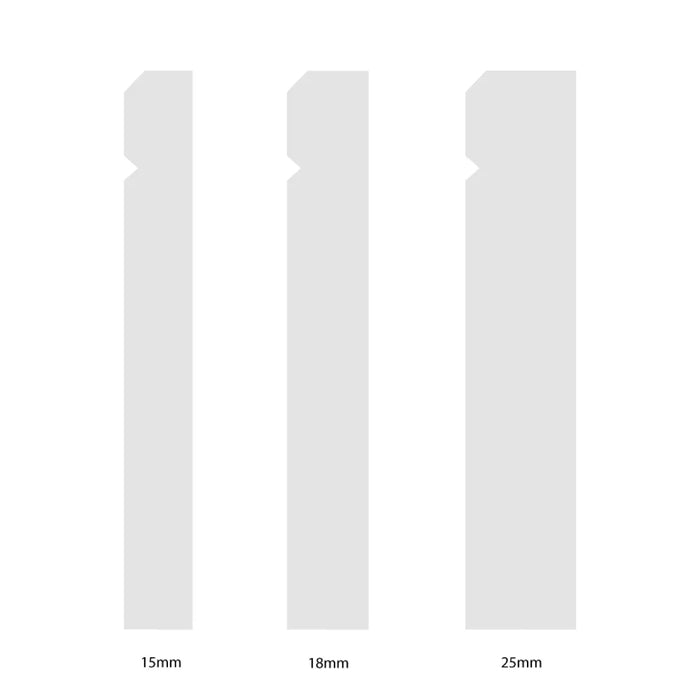 120mm V-Groove I MDF Skirting Board - Primed or Unprimed