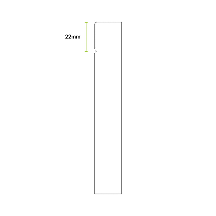 70mm Burford MDF Skirting Board - Primed or Unprimed