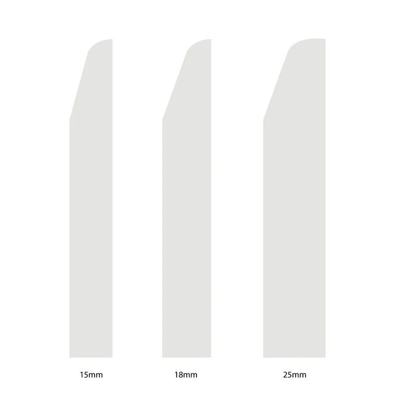 Unprimed Splayed And Rounded MDF Architrave