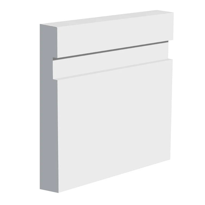 250mm Single Groove MDF Skirting Board - Primed or Unprimed