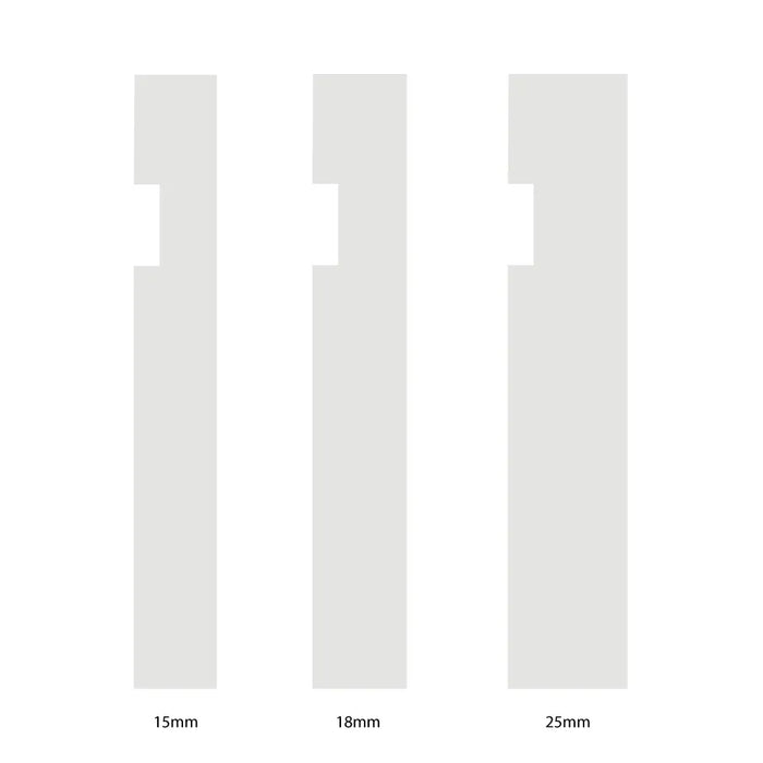 350mm Single Groove MDF Skirting Board - Primed or Unprimed