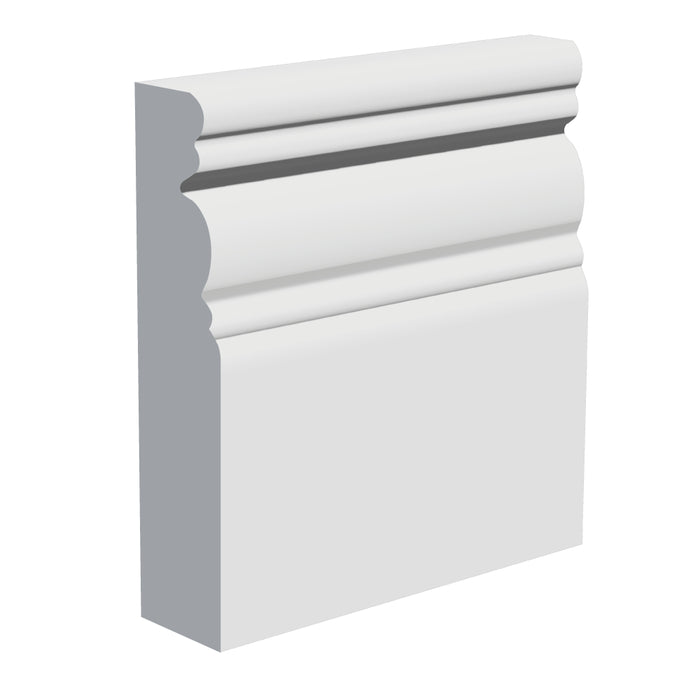 170mm Georgian MDF Skirting Board - Primed or Unprimed