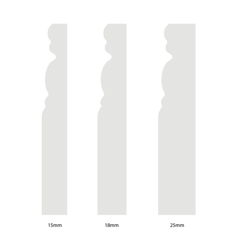 Unprimed Georgian MDF Architrave