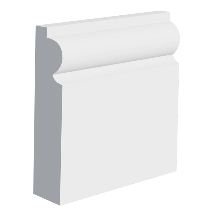 220mm Classic Torus MDF Skirting Board - Primed or Unprimed