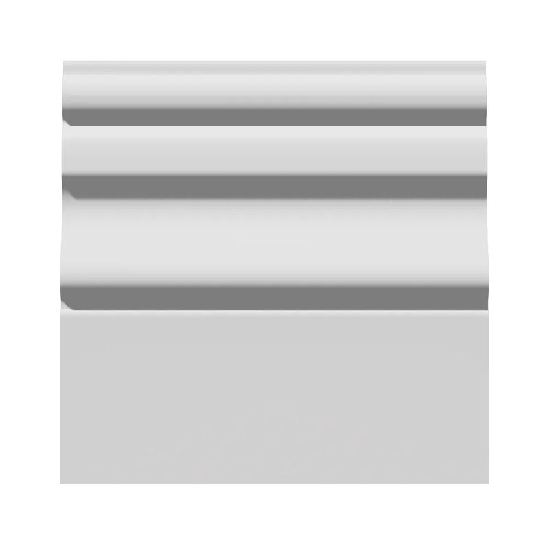 400mm Kensington MDF Skirting Board Profile - Primed or Unprimed