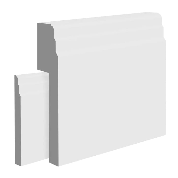Primed Stepped MDF Skirting Board Cover — Trade Superstore Online