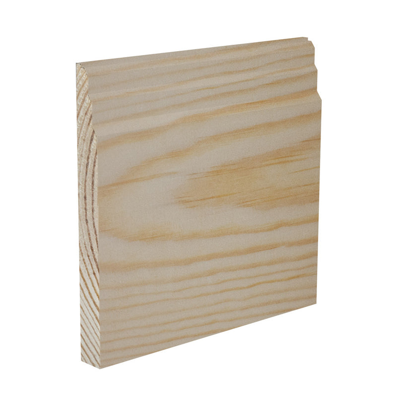 145mm Stepped Pine Skirting Board - Primed or Unprimed