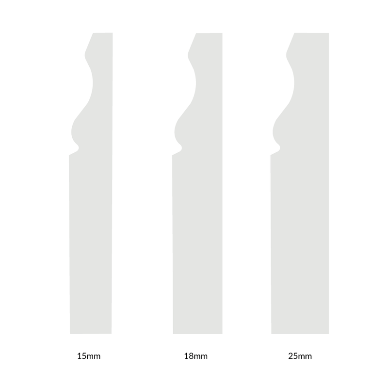 70mm Classic Ogee Pine Skirting Board