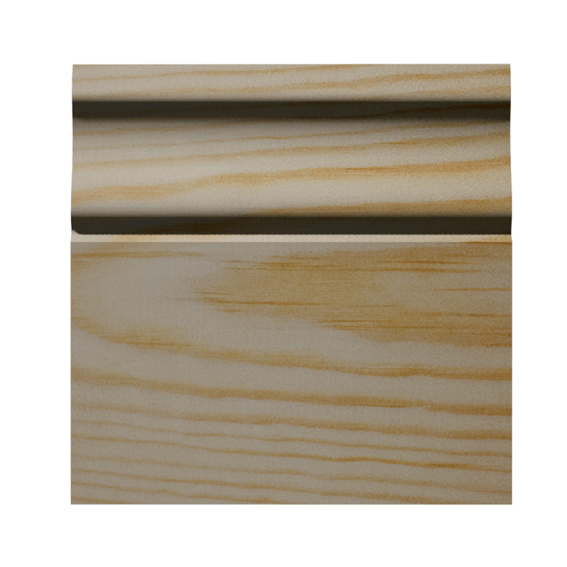 120mm Classic Ogee Pine Skirting Board - Primed or Unprimed