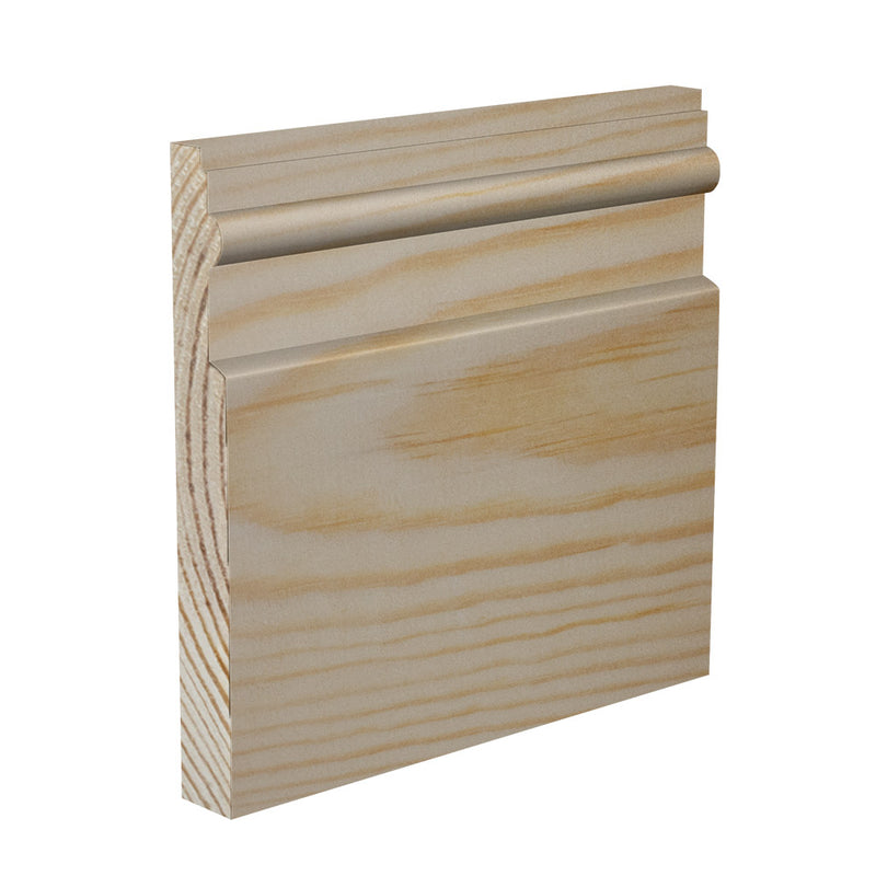 70mm Reed I Pine Skirting Board - Primed or Unprimed