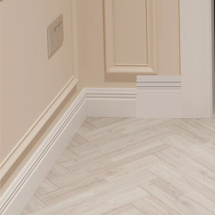 Unprimed Reed II MDF Skirting Board Cover