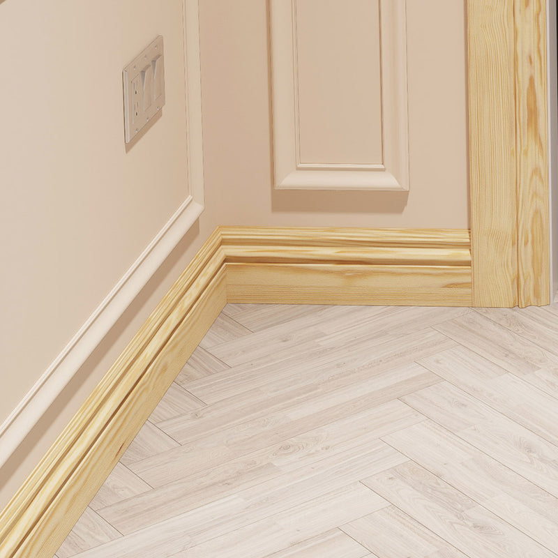 120mm Vienna Pine Skirting Board - Primed or Unprimed
