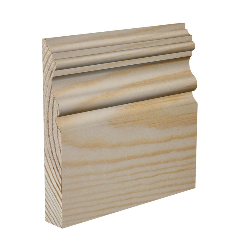 95mm Vienna Pine Skirting Board - Primed or Unprimed