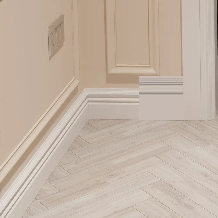 Unprimed Victorian MDF Skirting Board Cover