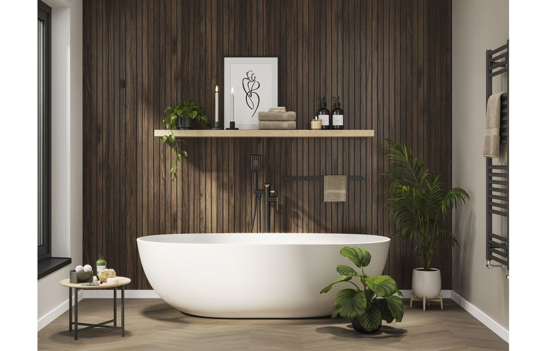 Abode Uno Single Towel Rail - Matt Black