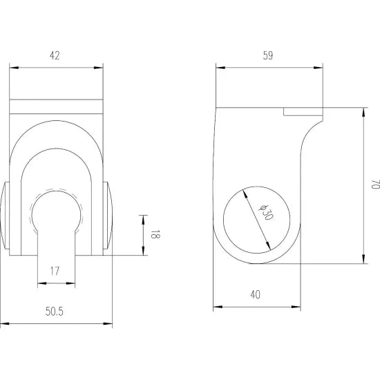 Arley Pro Chrome Wall Bracket