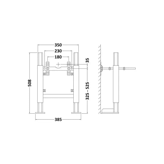 Arley Pro Matt White Standard Wall Frame