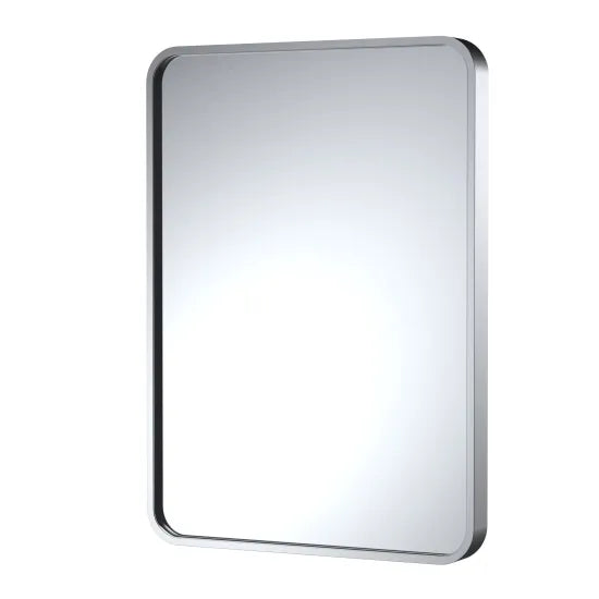 Arley Pro 500mm Polished Chrome Rectangular Recessed Bathroom Mirror