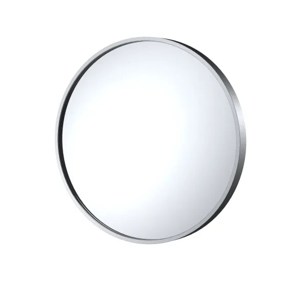 Arley Pro 600mm Polished Chrome Round Recessed Bathroom Mirror