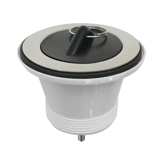 Arley Pro Chrome Black Plug & Chain Kitchen Sink Waste