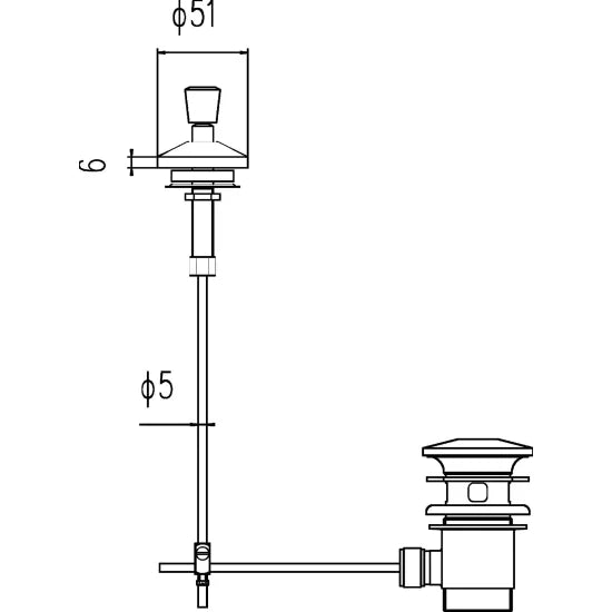 Arley Pro Chrome Plug With Chain Basin Waste