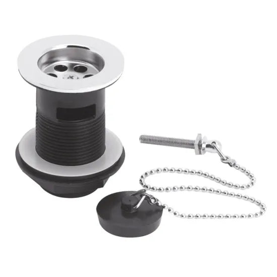 Arley Pro Chrome Plug With Chain Basin Waste