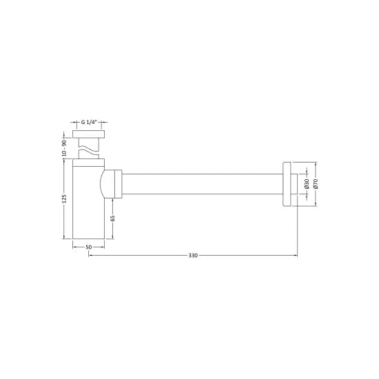 Arley Pro Chrome Bottle Trap