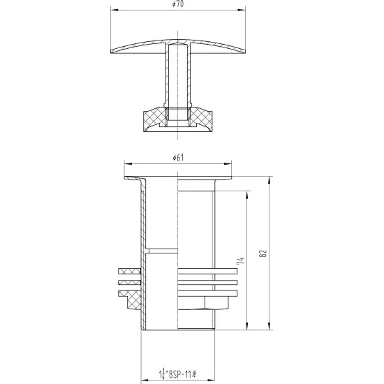 Arley Pro Chrome Free-running Basin Waste