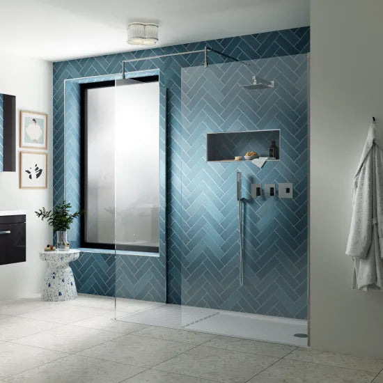 Synergy Chrome Wetroom Support Bar Kit