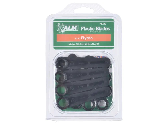 FL240 Plastic Blades Large Hole to Suit Flymo