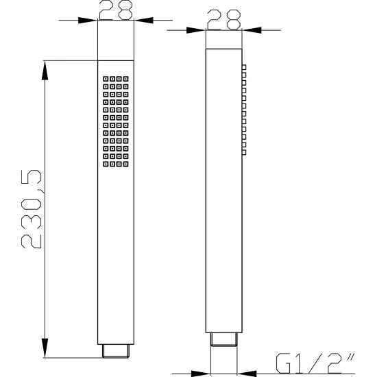 Arley Pro Chrome Shower Minimalist Handset