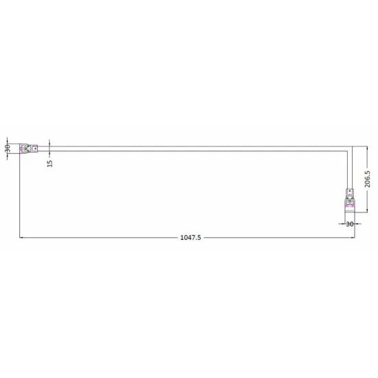 Arley Pro Chrome Wetroom Screen Support Arm