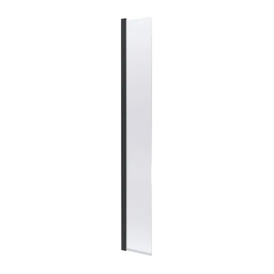 Arley Pro Ralus 8 300mm Matt Black Concealed Hinge Return Wetroom Screen