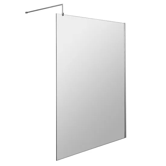 Arley Pro Ralus 8 1400mm Chrome Wetroom Screen With Support Bar