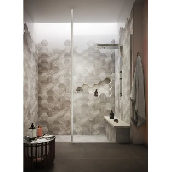 Arley Pro Chrome 3000mm Chrome Wetroom Screen Ceiling Post